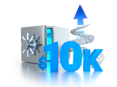 高达 $10,000 入金奖金